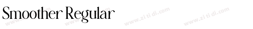 Smoother Regular字体转换 Smoother Regular字体转换